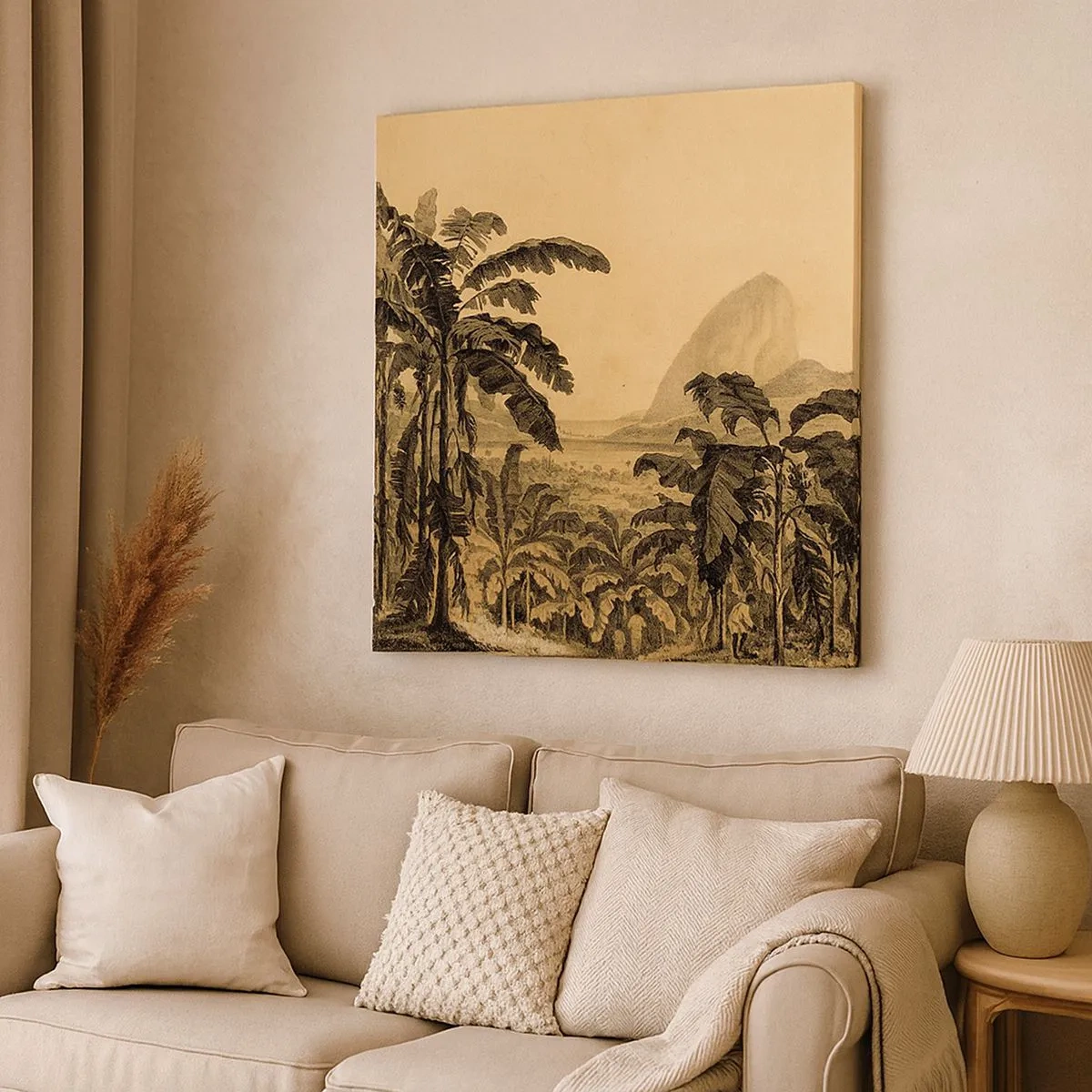 Quadro su tela - Stampe su Tela - Nel clima coloniale - 30x30 cm