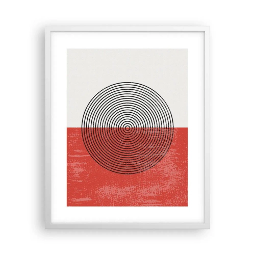 Poster in cornice bianca - Dritto al centro - 40x50 cm