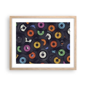 Poster in cornice rovere chiaro - I colori della classicità - 50x40 cm