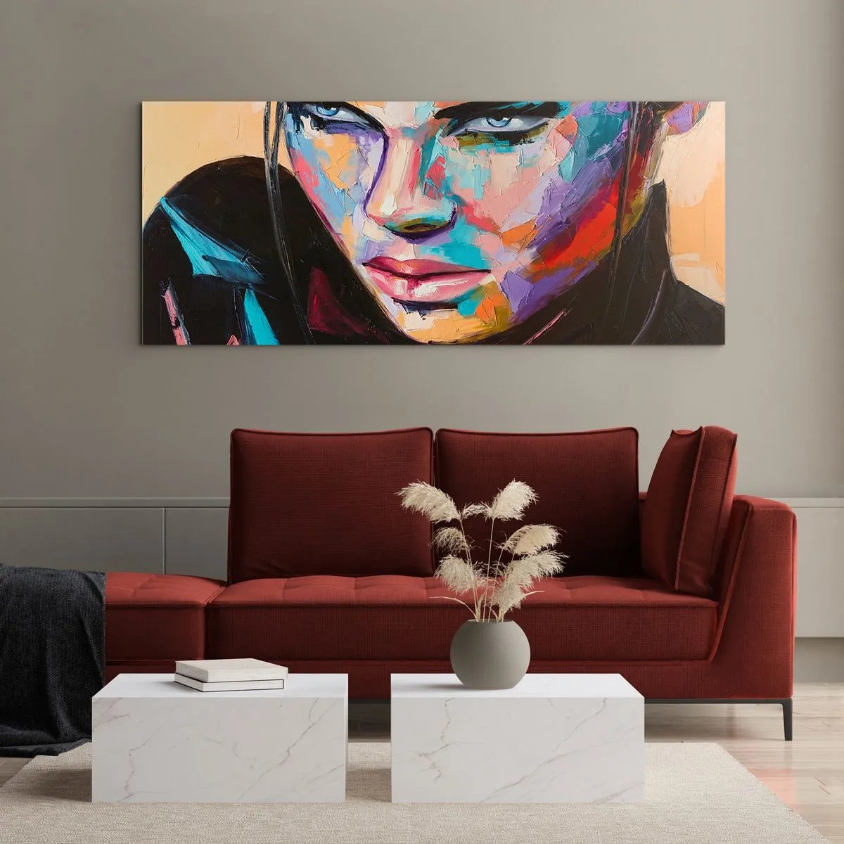 Quadro su vetro - Cuore selvatico - 100x40 cm