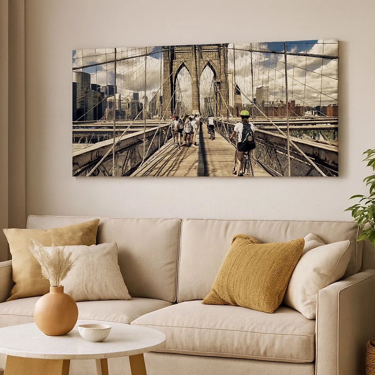 Quadro su tela - Stampe su Tela - Dritto al cuore della città - 100x40 cm