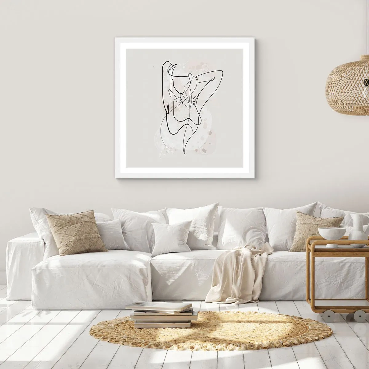 Poster in cornice bianca - L'arte della seduzione - 50x50 cm