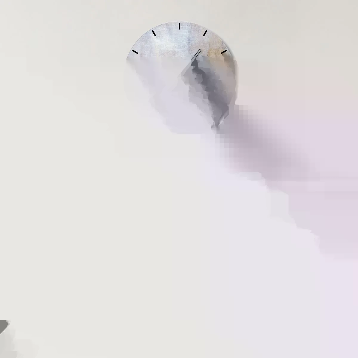 Orologio da parete - Orologio in Vetro - Toni e accordi dei colori - 40x40 cm