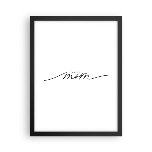 Poster in cornice nera - Grande commozione - 30x40 cm