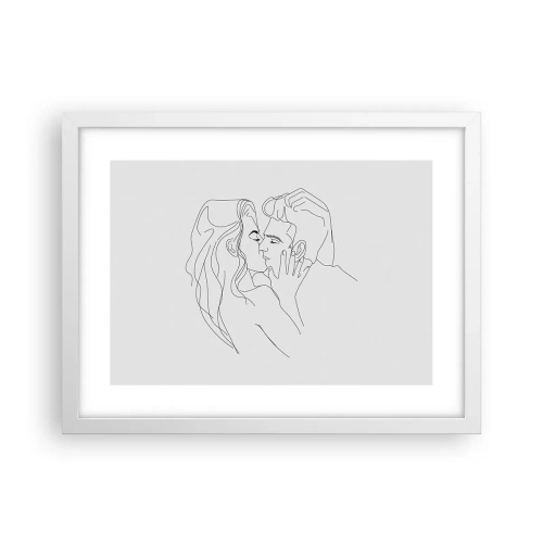 Poster in cornice bianca - La stessa linea - 40x30 cm