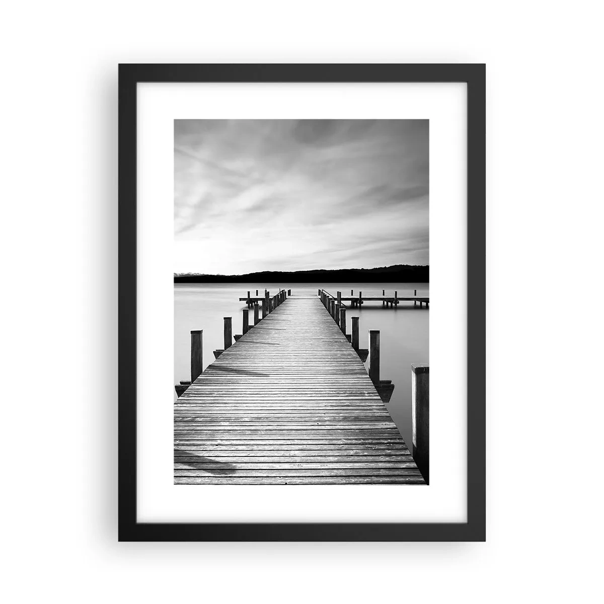 Poster in cornice nera - Pace sull'acqua - 30x40 cm