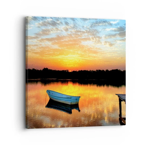 Quadro su tela - Stampe su Tela - Guarda, ascolta, medita - 30x30 cm