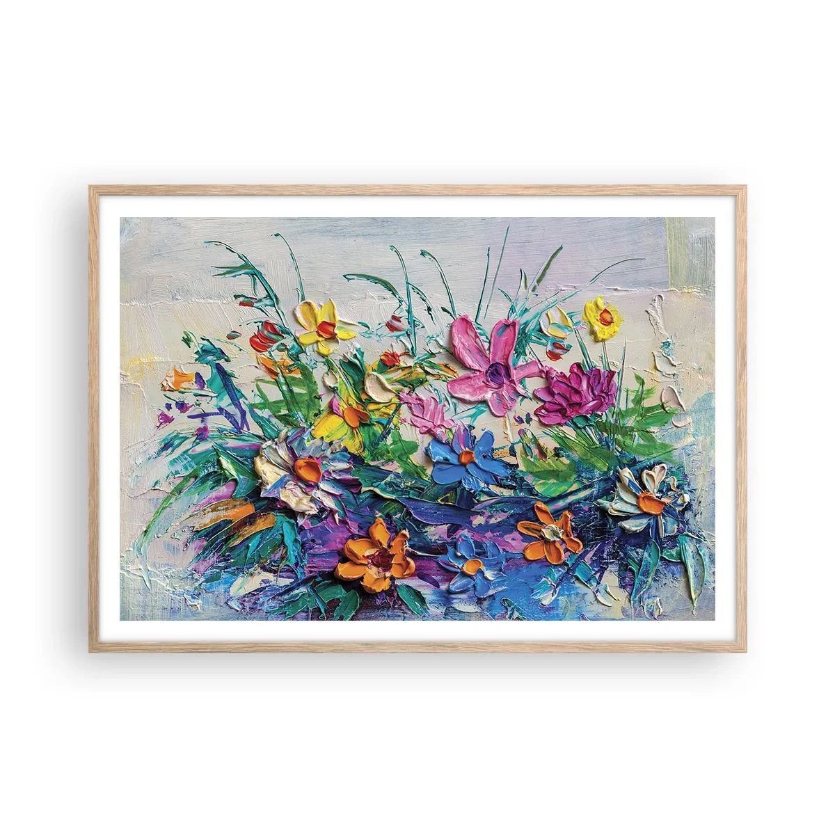 Poster in cornice rovere chiaro - Natura per niente morta - 100x70 cm