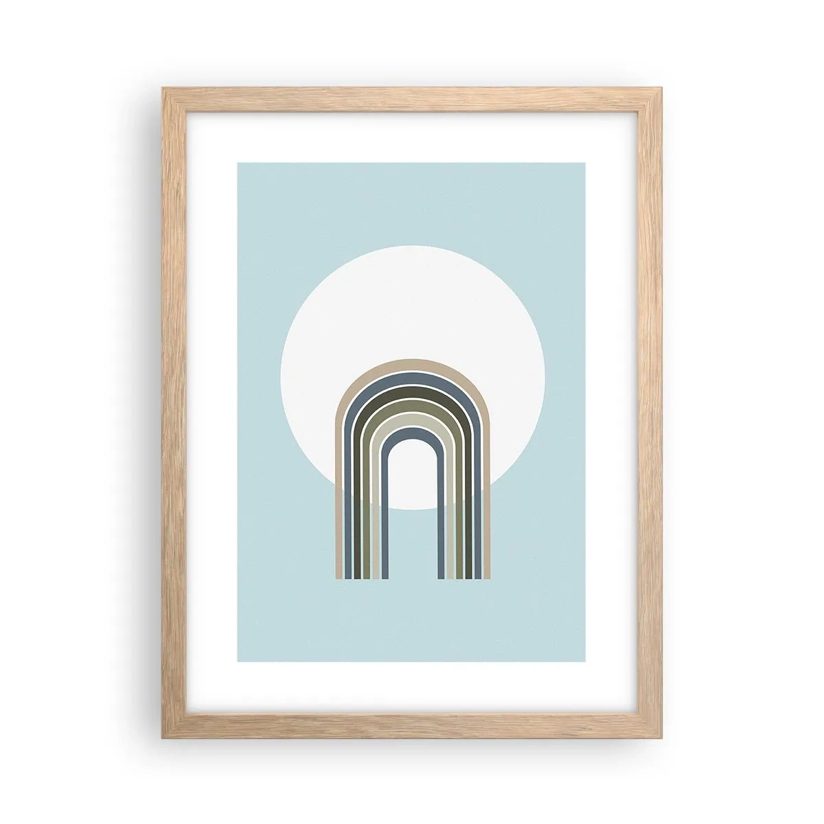 Poster in cornice rovere chiaro - Attrazione irresistibile - 30x40 cm