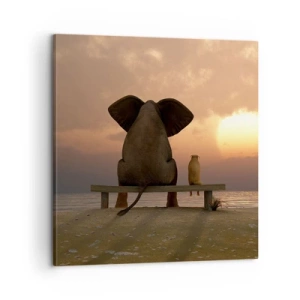 Quadro su tela - Stampe su Tela - A volte bisogna tacere - 60x60 cm