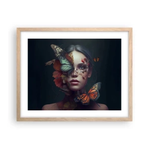 Poster in cornice rovere chiaro - Metamorfosi fantastica - 50x40 cm