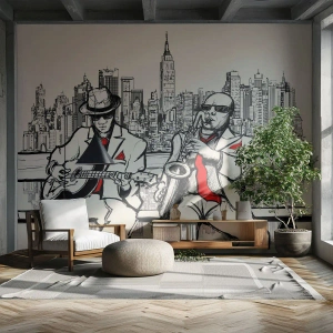 Fotomurali Autoadesivo Deluxe Sticker - Improvvisare a New York - Musica, Jazz, New York - 350x256 cm