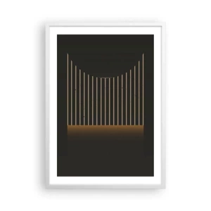 Poster in cornice bianca - Esaminare l'oscurità - 50x70 cm