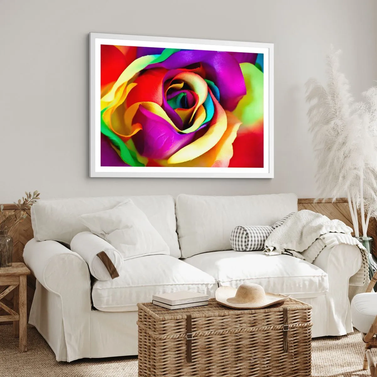 Poster in cornice bianca - È impossibile - 70x50 cm