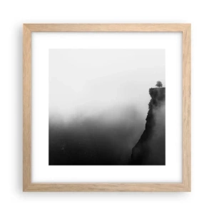 Poster in cornice rovere chiaro - Al confine del mondo - 30x30 cm