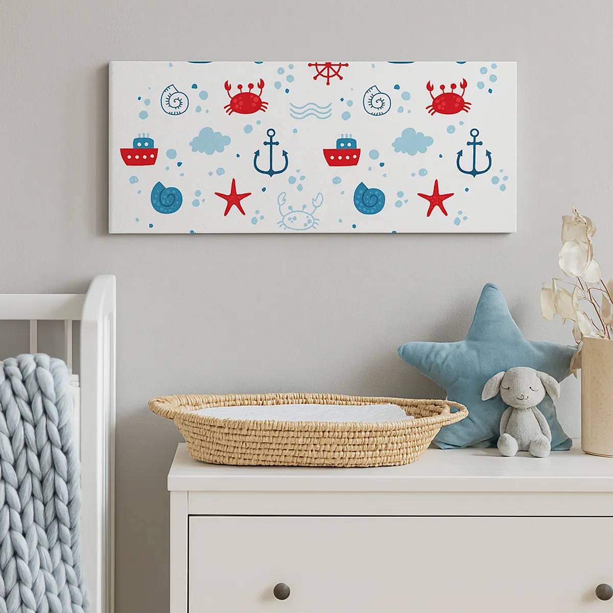 Quadro su tela - Stampe su Tela - Favola nel mare - 30x30 cm