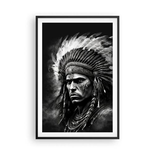 Poster in cornice nera - Capo e guerriero - 61x91 cm