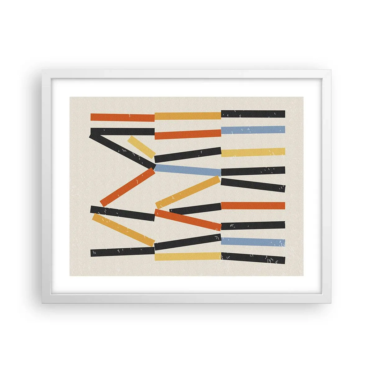 Poster in cornice bianca - Composizione orizzontale - 50x40 cm