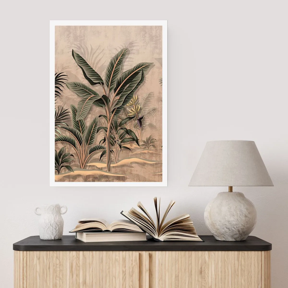 Poster - Incisione in stile coloniale - 70x100 cm