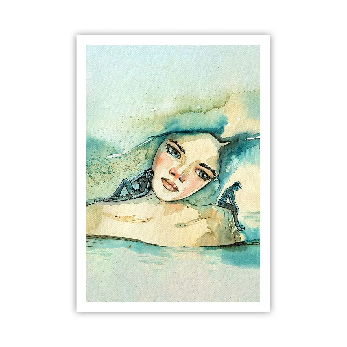 Poster - Am I blue? - 70x100 cm