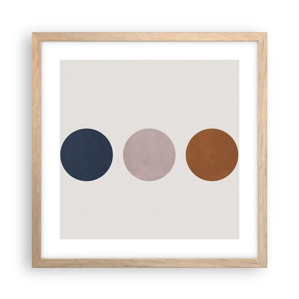 Poster in cornice rovere chiaro - Simbolo di perfezione - 40x40 cm