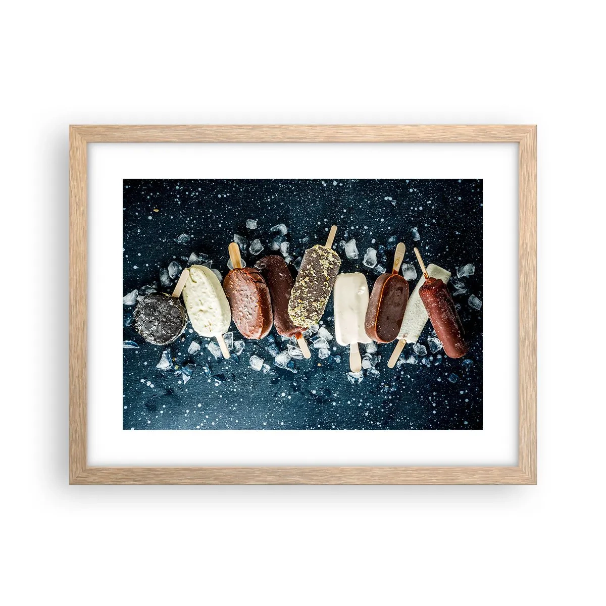 Poster in cornice rovere chiaro - Il sapore della calda estate - 40x30 cm