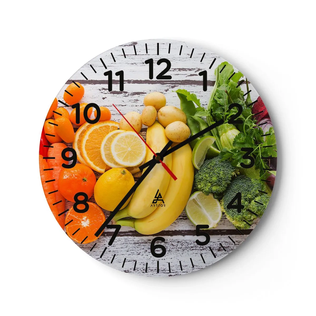 Orologio da parete - Orologio in Vetro - Non basta? - 40x40 cm