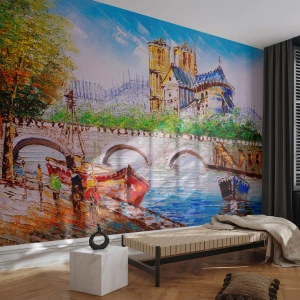 Fotomurali Standard Eco - Il loro tempo non passa mai - Città, Parigi, Architettura - 500x350 cm