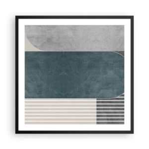 Poster in cornice nera - Composizione orizzontale  - 60x60 cm