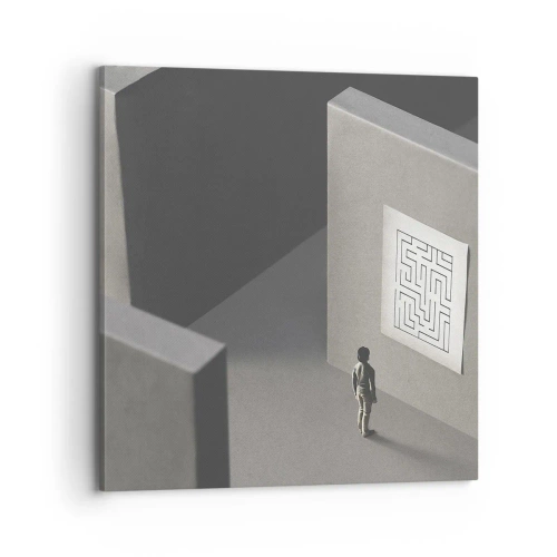 Quadro su tela - Stampe su Tela - Ma dove mi trovo? - 70x70 cm