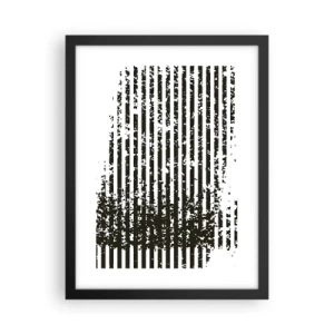 Poster in cornice nera - Ritmo e rumore - 30x40 cm