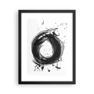 Poster in cornice nera - Il vortice della creazione - 30x40 cm