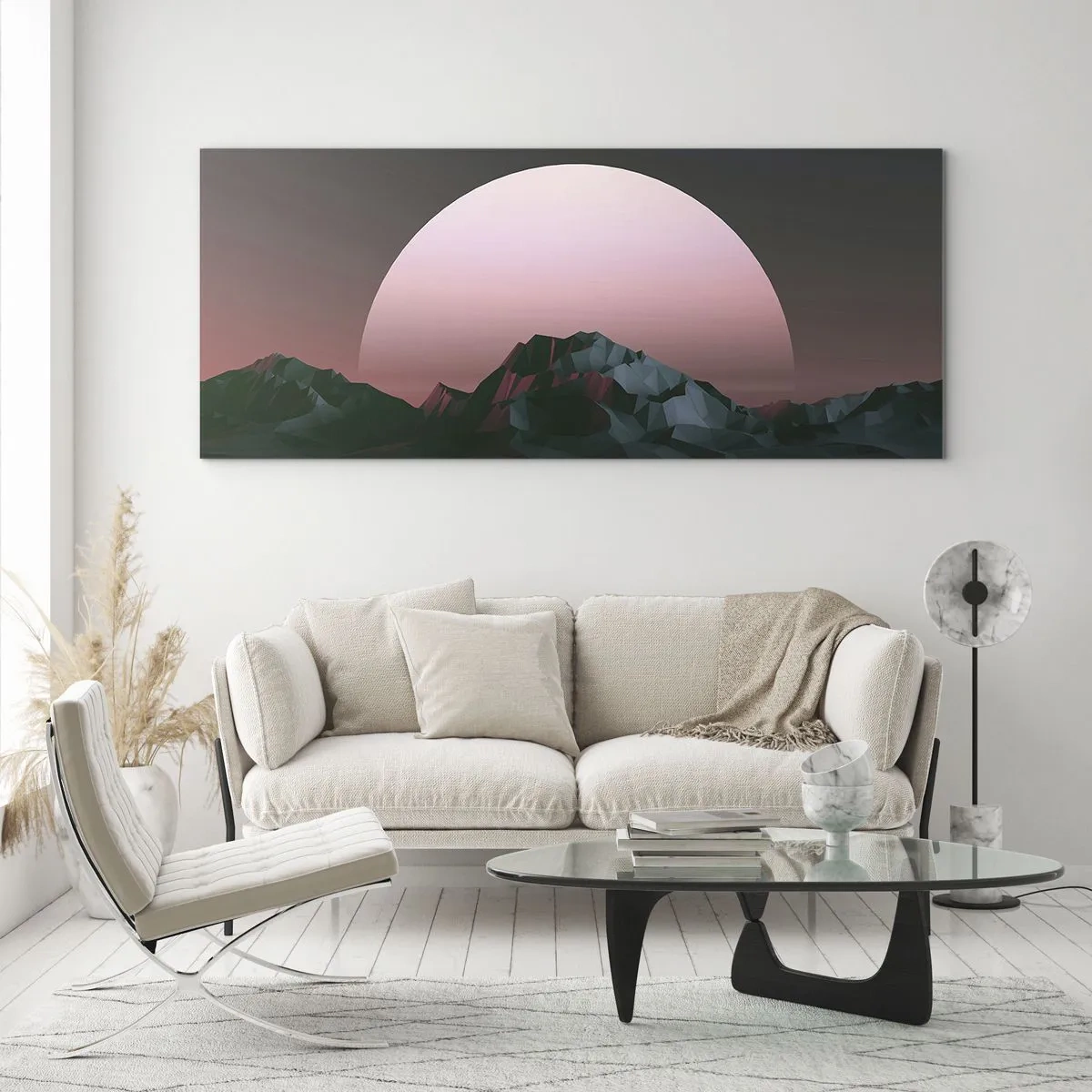 Quadro su vetro - Nella galassia accanto - 100x40 cm