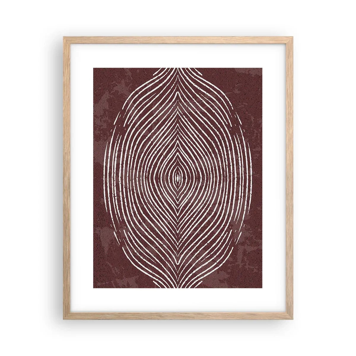 Poster in cornice rovere chiaro - Lo spazio parlante - 40x50 cm