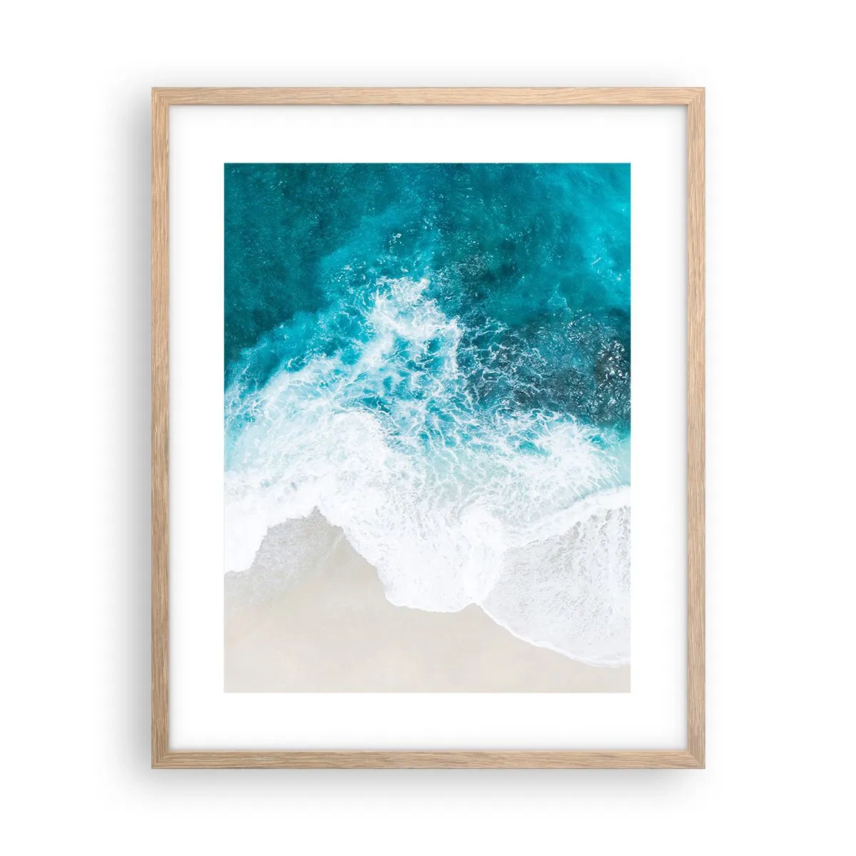 Poster in cornice rovere chiaro - Morbidezza naturale - 40x50 cm