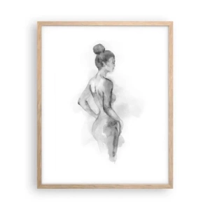 Poster in cornice rovere chiaro - Bella come un quadro - 40x50 cm