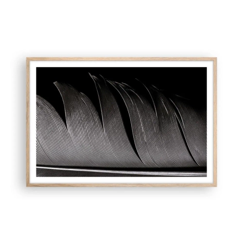 Poster in cornice rovere chiaro - Piuma: struttura meravigliosa - 91x61 cm