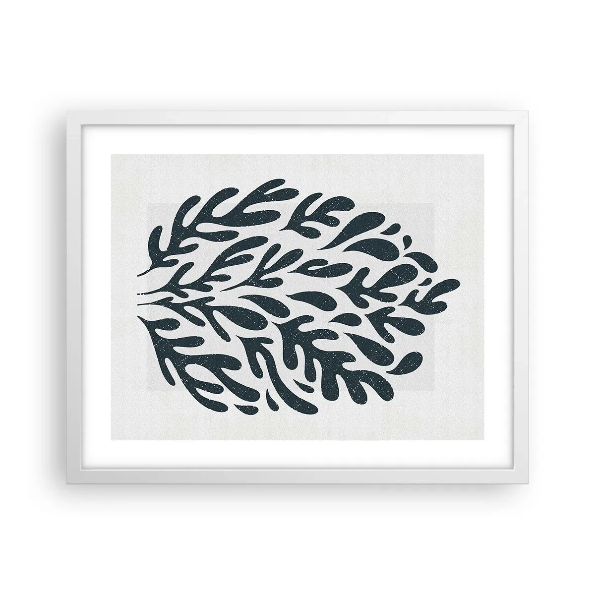 Poster in cornice bianca - Le forme della natura - 50x40 cm