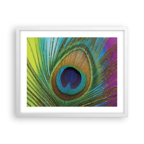 Poster in cornice bianca - Occhio nell'occhio - 50x40 cm