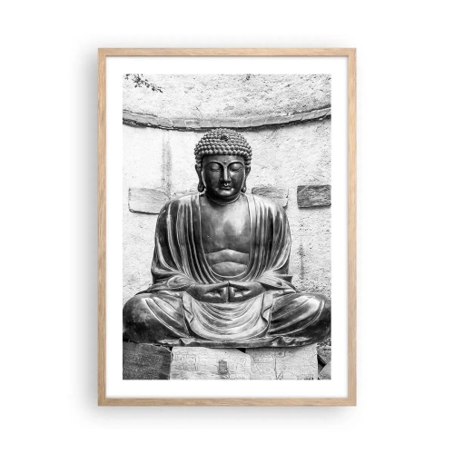 Poster in cornice rovere chiaro - Alla fonte della pace - 50x70 cm