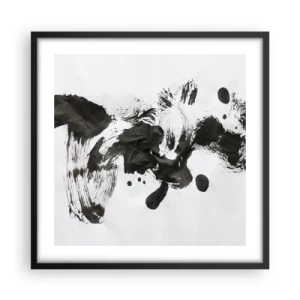 Poster in cornice nera - C'è un senso nella follia? - 50x50 cm