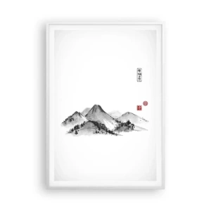 Poster in cornice bianca - Troppo lontano - 70x100 cm