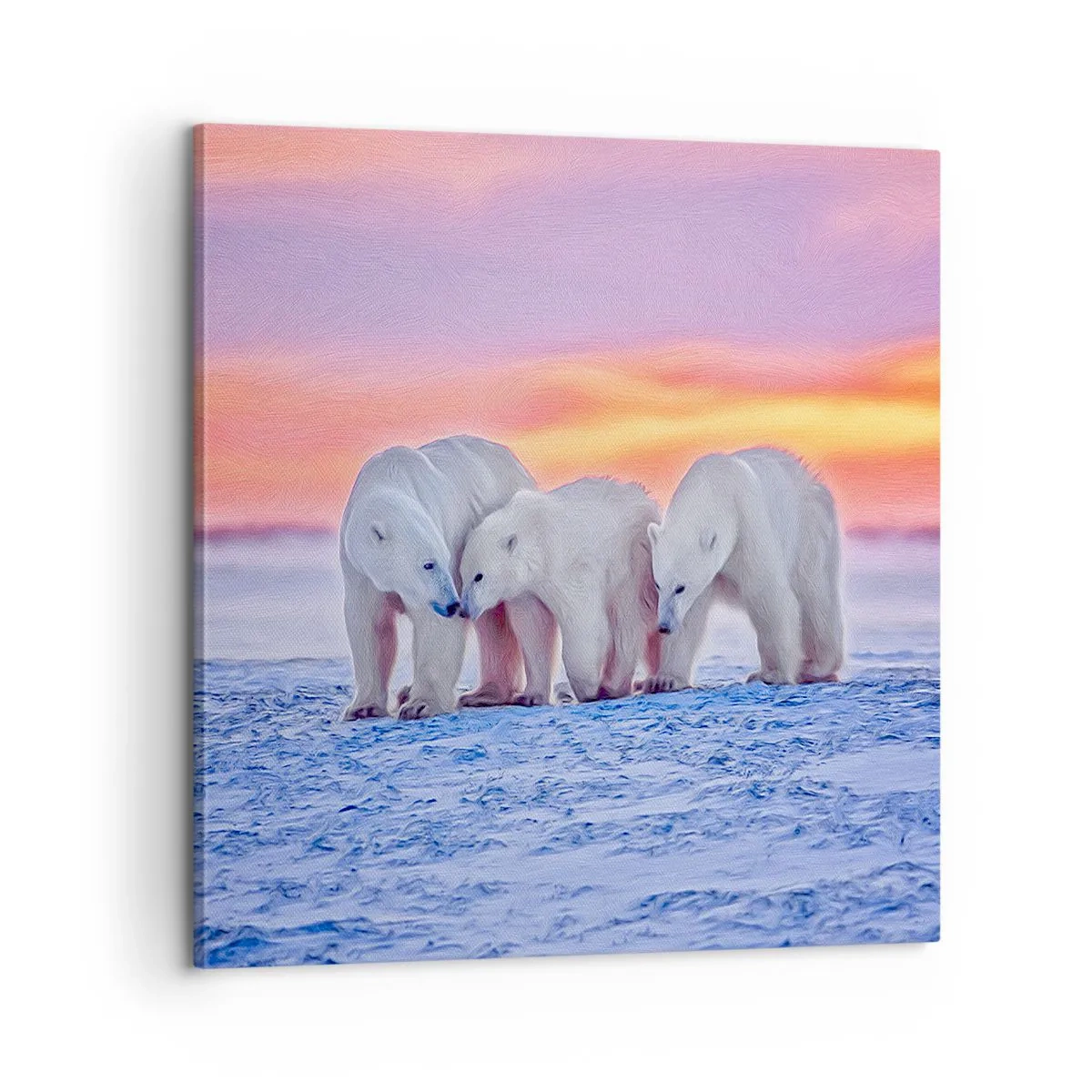 Quadro su tela - Stampe su Tela - Basta il calore della famiglia - 60x60 cm
