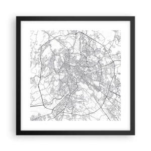 Poster in cornice nera - L'anello romano - 40x40 cm