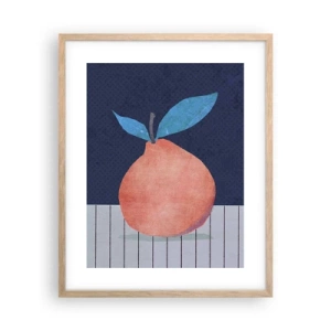 Poster in cornice rovere chiaro - Convessità e piano - 40x50 cm