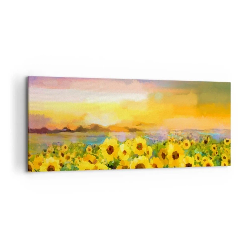 Quadro su tela - Stampe su Tela - Il sole è sceso sulla terra - 100x40 cm