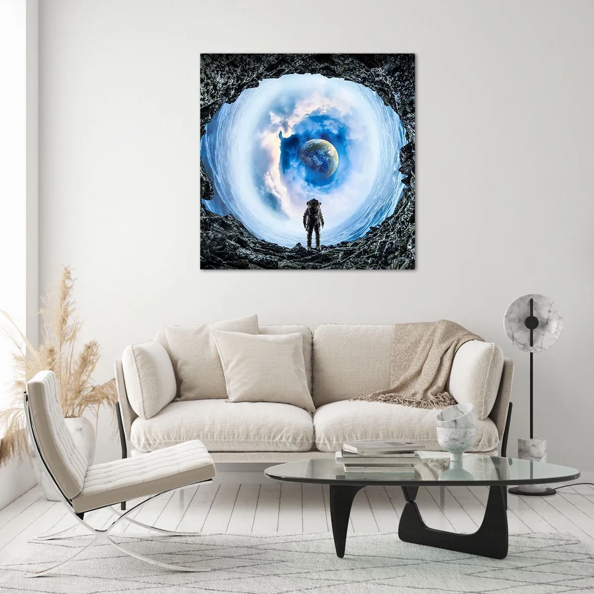 Quadro su vetro - Già vicino a casa - 70x70 cm