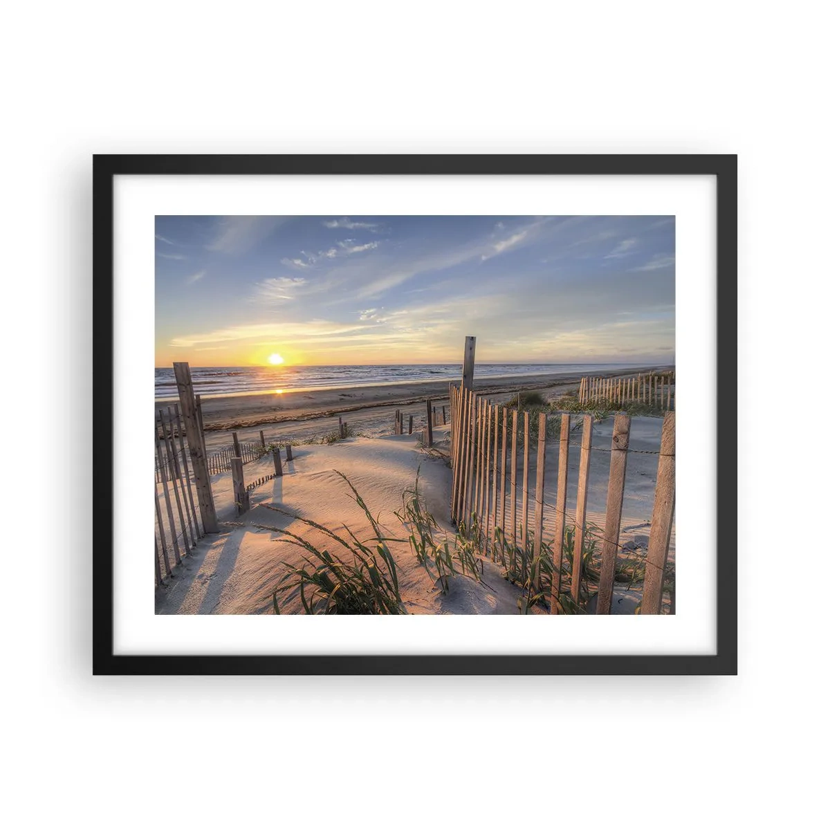 Poster in cornice nera - Luci e ombre del vento - 50x40 cm