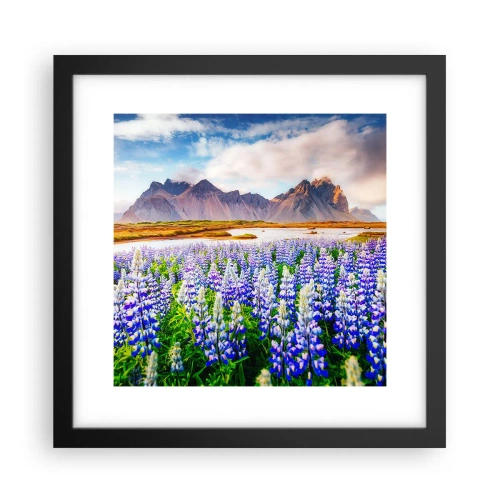 Poster in cornice nera - Forza e asprezza accanto alla mitezza - 30x30 cm