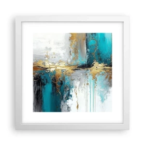 Poster in cornice bianca - Panta rei - 30x30 cm